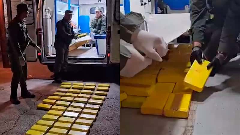 Una ambulancia con una "paciente de urgencia”, transportaba 134 kilos de cocaína