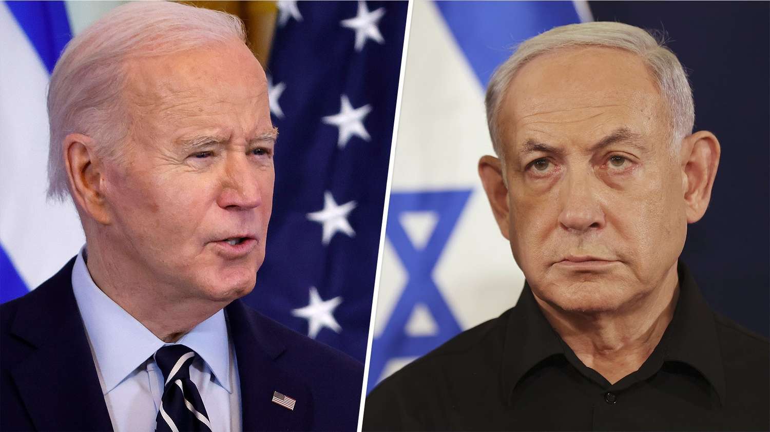 El presidente de EEUU Joe Biden y el primer ministro israelí Benjamin Netanyahu