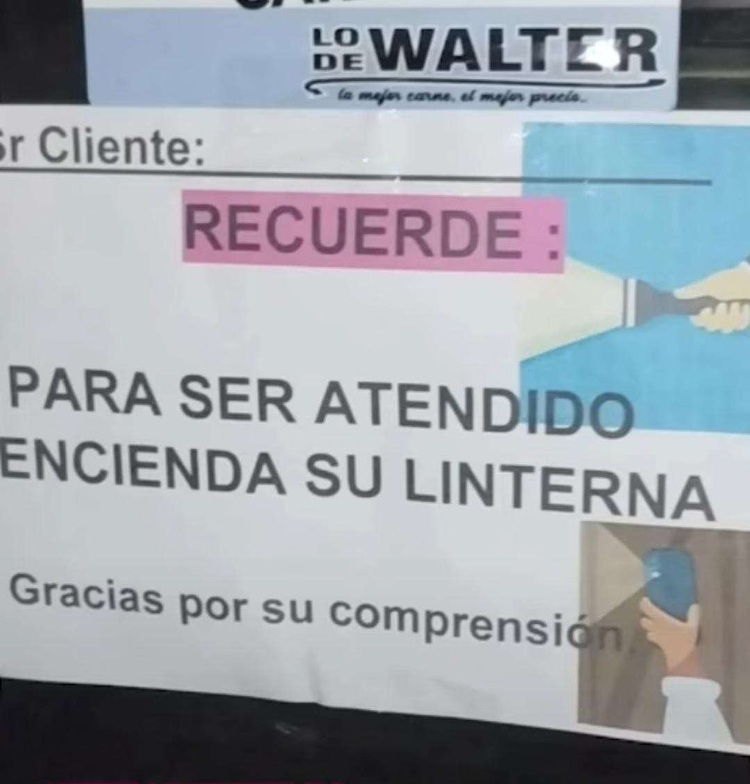 Un carnicero de Gualeguay les pide a sus clientes que usen linternas porque le vino un millón de pesos de luz