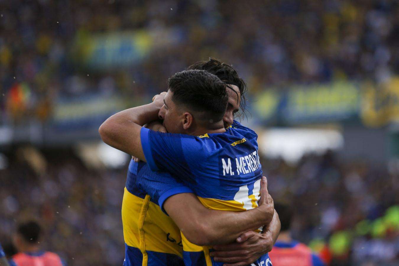 Boca ganó por la capacidad goleadora de sus delanteros uruguayos: Merentiel y Cavani.