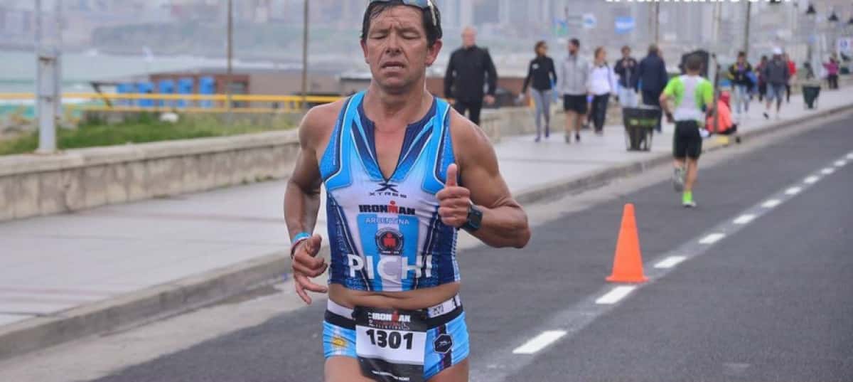 Fariña en unas de las ediciones del Ironman de Mar del Plata.