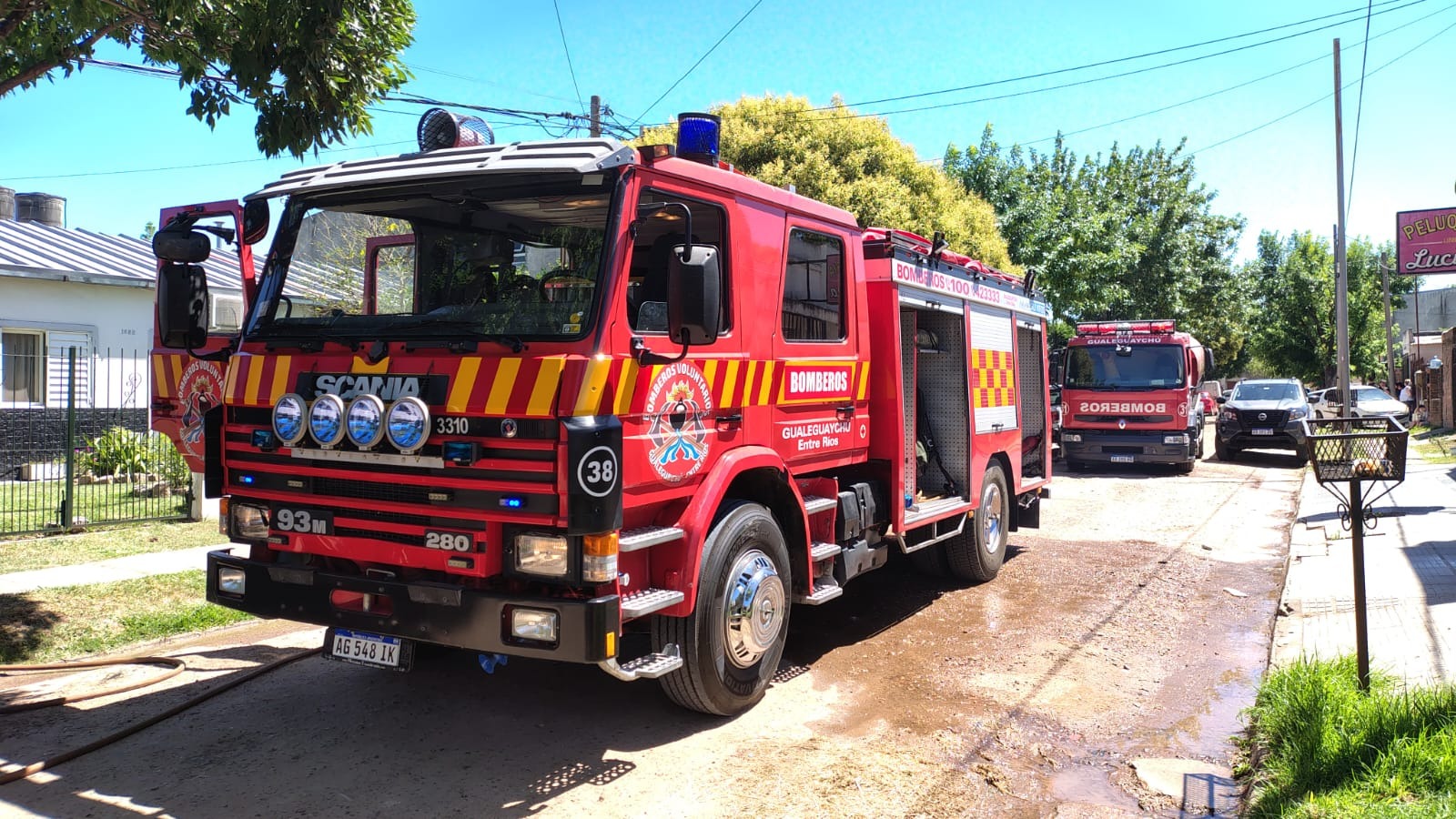 Un incendio afectó una vivienda en Avenida Parque y 3 de Caballería