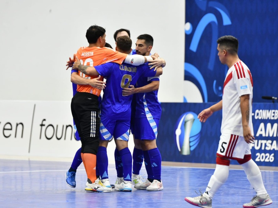La Selección Argentina goleó a Perú en su debut en la Copa América de Futsal