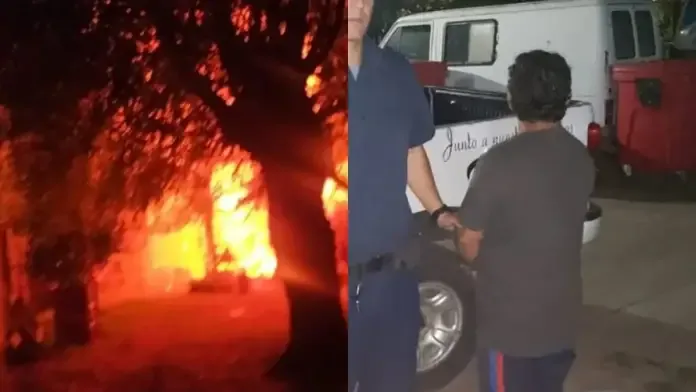 Violencia de género: Tras haberla amenazado, incendió la casa de su ex mujer y fue detenido por la Policía