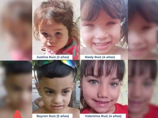 Urgente búsqueda de cuatro hermanitos desaparecidos
