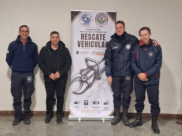 Personal de Bomberos Voluntarios participó de una capacitación superior en rescate vehicular