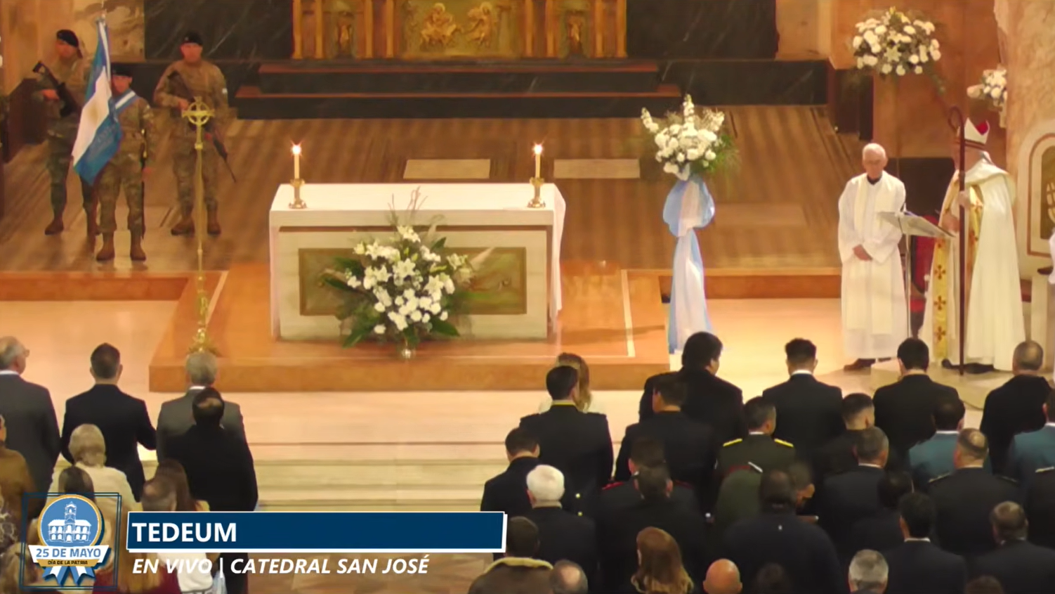 Davico junto a Frigerio participan del Tedeum del 25 de Mayo en la Catedral