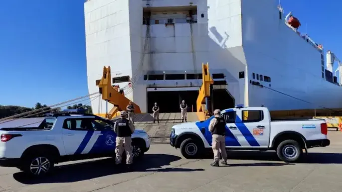 Prefectura y ARCA incautaron 16 kilos de cocaína en un barco en Zárate