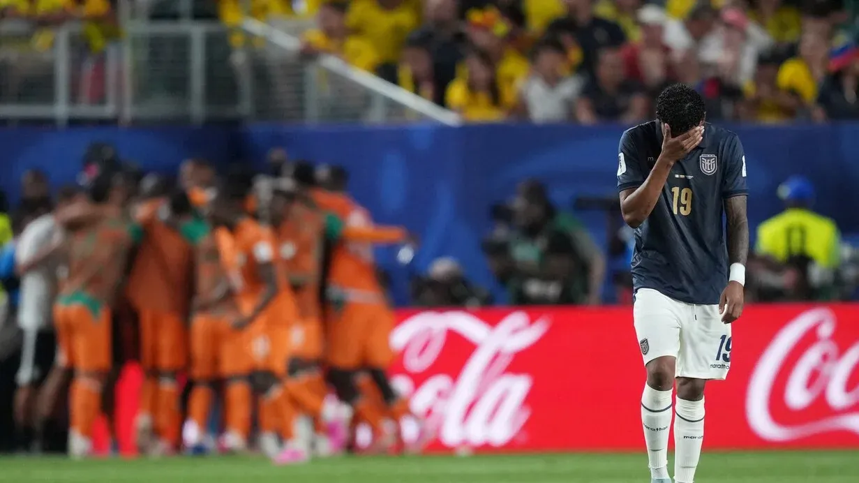 Ecuador cayó sobre la hora ante Costa de Marfil en el grupo E