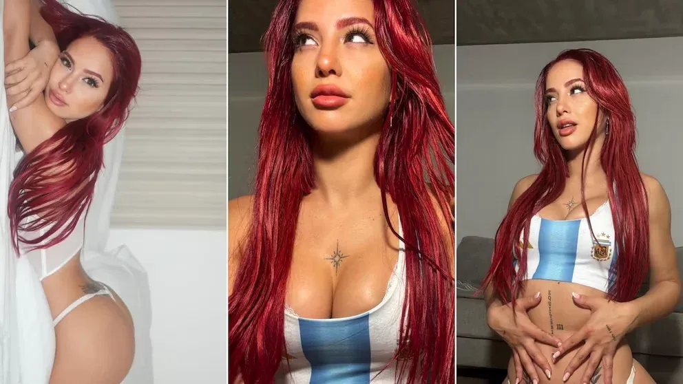 Flor Vigna se sumó a Only Fans con una jugada sesión de fotos con la celeste y blanca