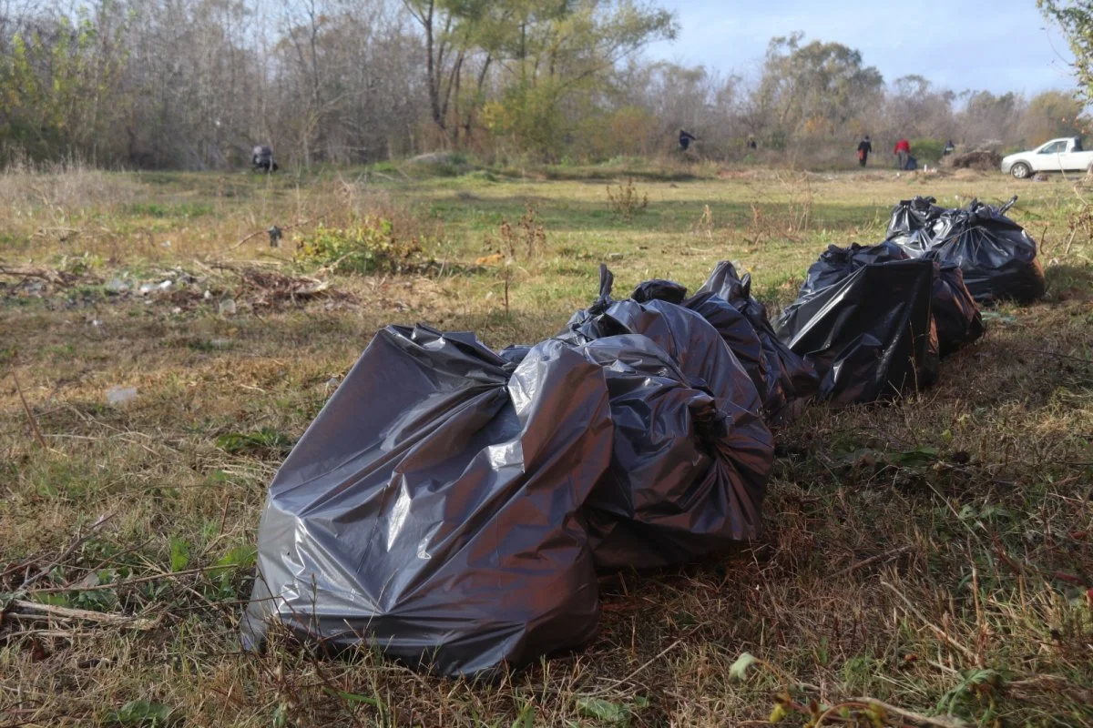 Realizaron una limpieza profunda de microbasurales en el Barrio Molinari y llenaron más de 100 bolsas con residuos