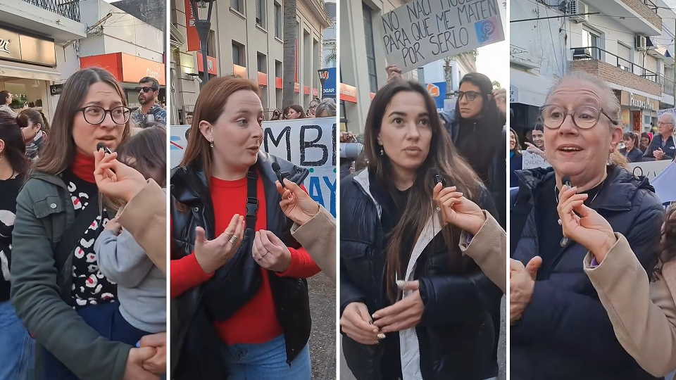 "¿Alguna vez tuviste miedo por ser mujer?": las respuestas de las gualeguaychuenses en la marcha por "Ni Una Menos"