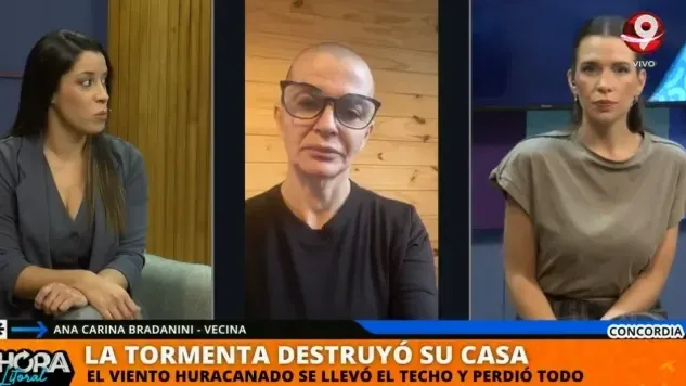 Perdí todo: el dramático relato de una docente tras el temporal huracanado en Concordia