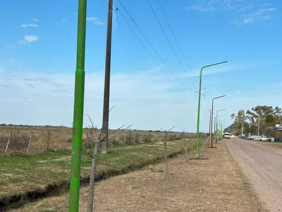Pueblo Belgrano: colocaron 15 nuevos postes para luminarias sobre la Avenida Mariano Sánchez