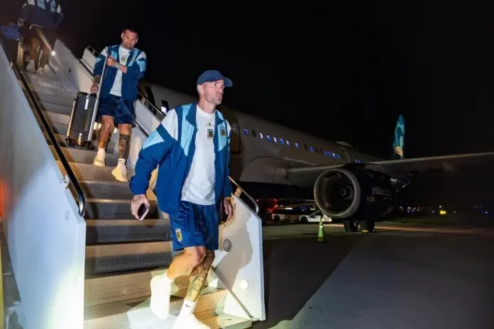 La Selección Argentina llegó a Miami para jugar contra Cabo Verde este viernes
